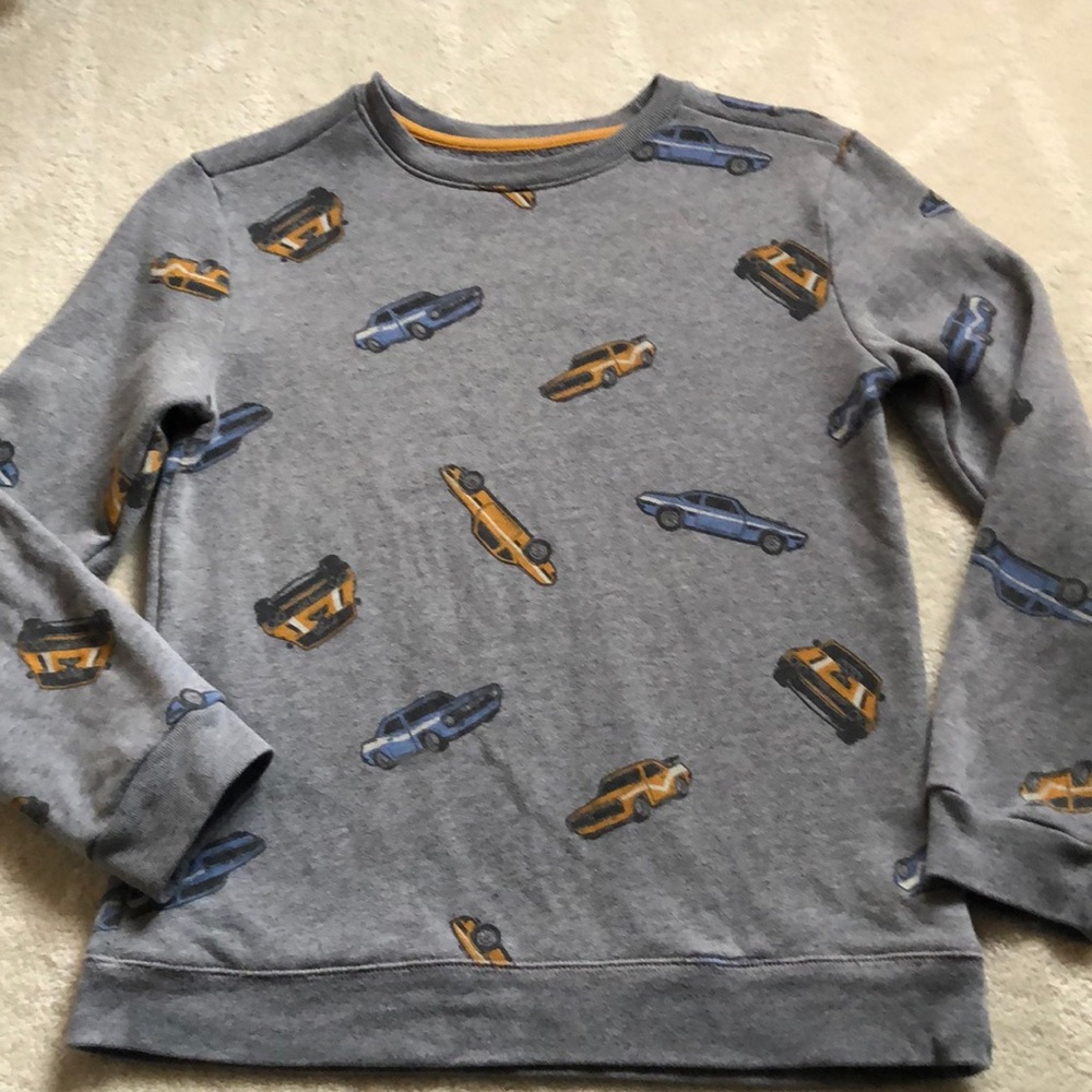 CAT & JACK hot rod sweatshirt size 8/10